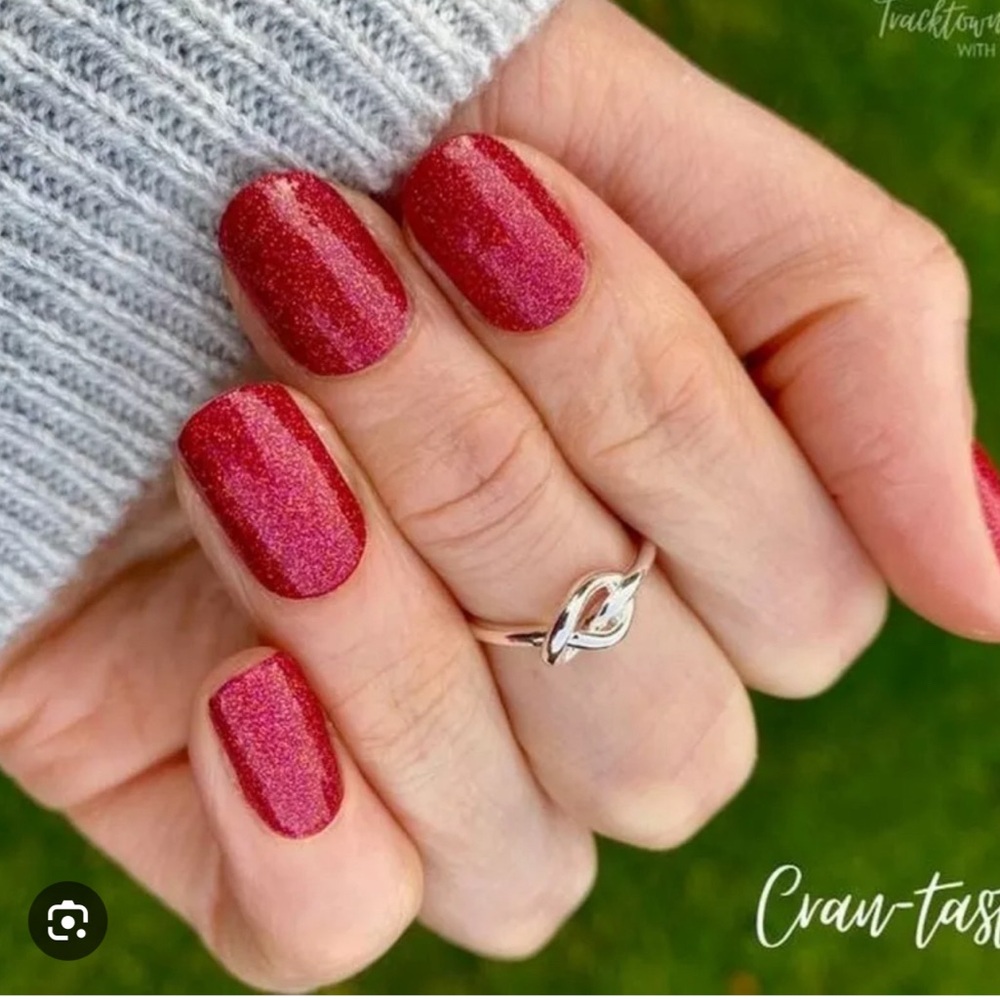 New Color street nail polish strips. Cran – tastic.  16 nail strips. Glittery